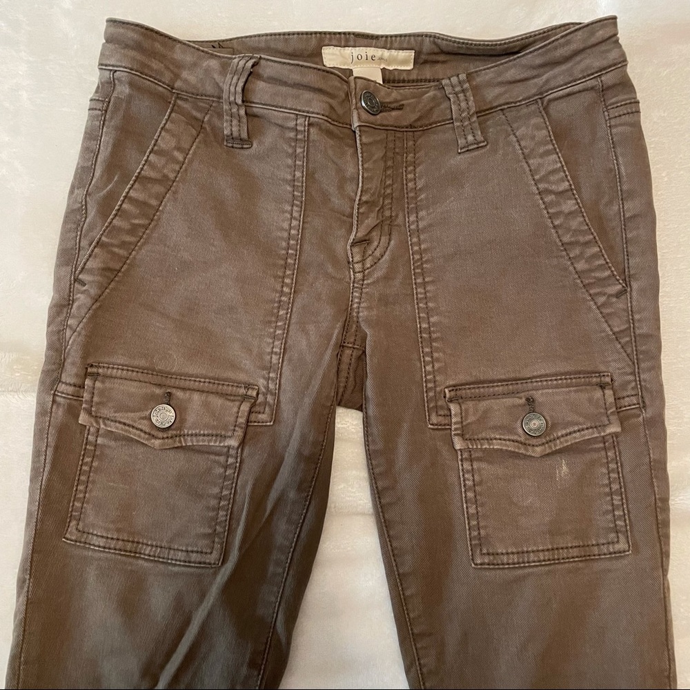 Joie army green skinny jeans